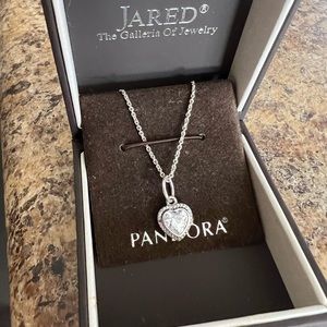 Pandora Heart Necklace - Sparkling Love - Valentines Gift